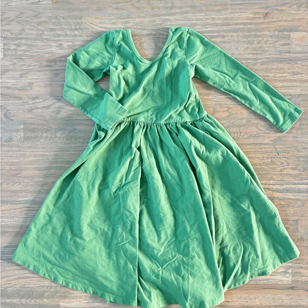 Lovely Green Kids Casual Dress